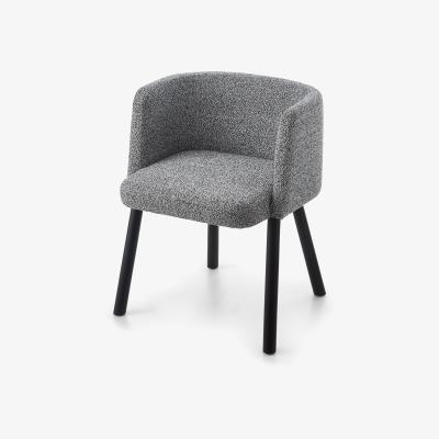 Olivia's Liang and Eimil Ethis Dining Chair in Speckle Grey and Matt Black