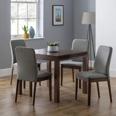 Olivia's Olivia's Set of 2 Brusnwick Dining Chairs in Grey & Walnut