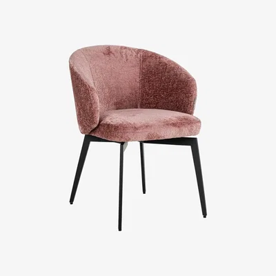 Olivia's Richmond Interiors Amphara Chenille Chair in Rose