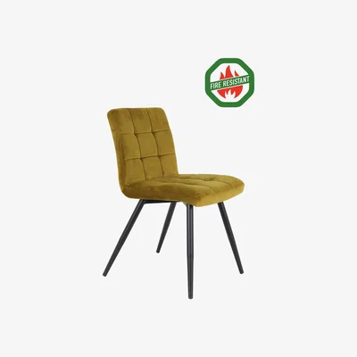 Olivia's Light & Living Olive Fr Dining Chair Ocher And Black