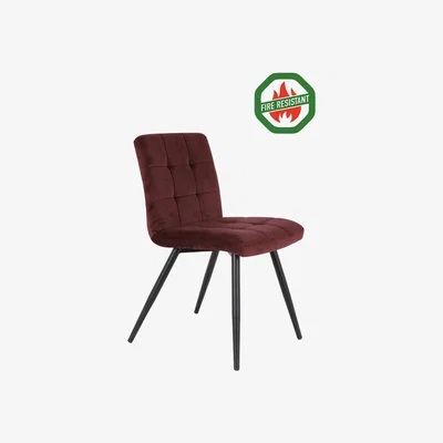 Olivia's Light & Living Olive Fr Dining Chair Burgundy And Black