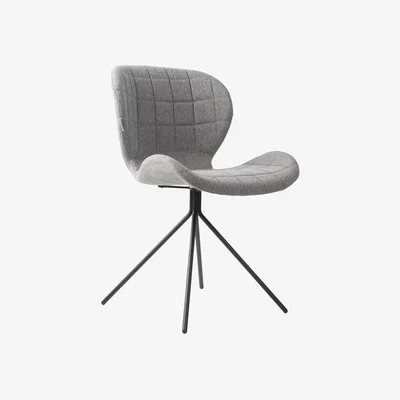 Olivia's Zuiver Set of 2 Omg Dining Chairs Grey