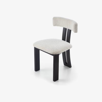 Olivia's Liang and Eimil Tauron Dining Chair in Boucle Sand and Matt Black
