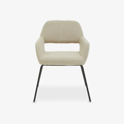 Olivia's Olivia's Sonny Dining Chair in Natural Fabric & Black Legs