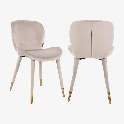 Olivia's Richmond Sara Chair Khaki Velvet