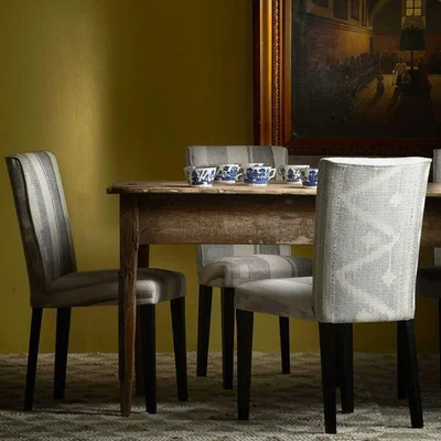 Olivia's Andrew Martin Addington Dining Chair Indus Cloud