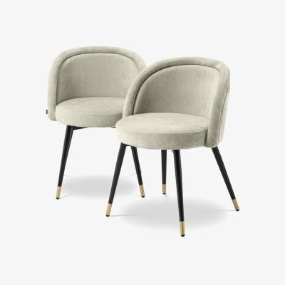 Olivia's Eichholtz Chloé Clarck Set Of 2 Dining Chair Sand