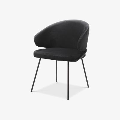 Olivia's Eichholtz Kinley Dining Chair in Roche Black Velvet