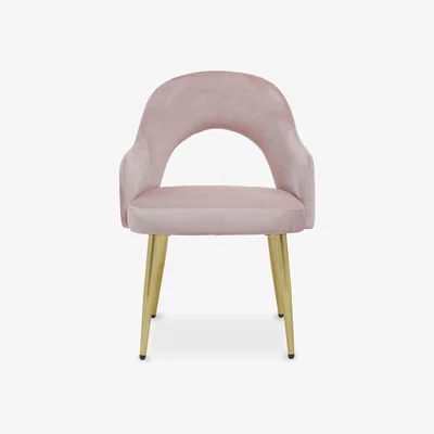 Olivia's Olivia's Demi Dining Chair in Dusky Pink Velvet