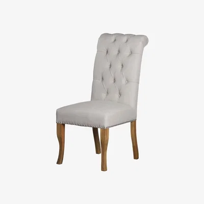 Olivia's Hill Interiors Roll Top Dining Chair With Ring Pull