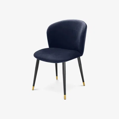 Olivia's Eichholtz Volante Dining Chair in Savona Midnight Blue Velvet