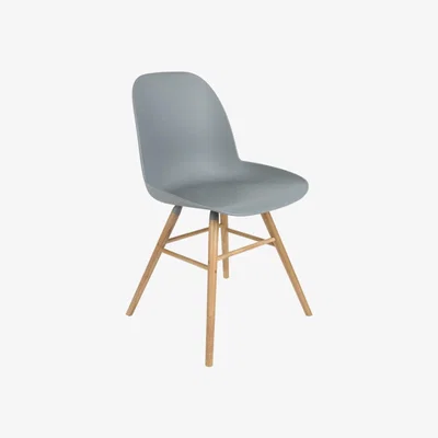 Olivia's Zuiver Set of 2 Albert Kuip Dining Chairs Light Grey