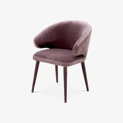Olivia's Eichholtz Cardinale Dining Chair in Velvet Roche Taupe
