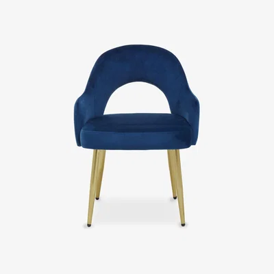 Olivia's Olivia's Demi Dining Chair in Midnight Velvet