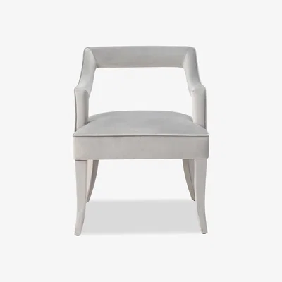 Olivia's Liang & Eimil Calvin Dining Chair Horizon Grey Velvet
