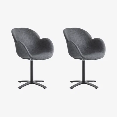 Out & Out Original Caso-Swivel Chairs-Grey