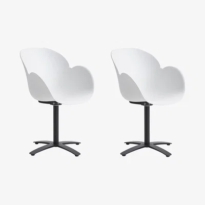 Out & Out Original Caso-Swivel Chairs-White