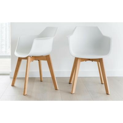 Out & Out Original Amelia - White Bucket Chairs - Set of 2