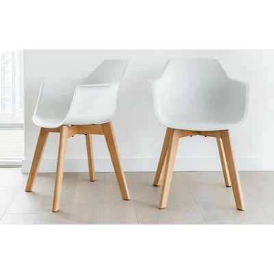 Out & Out Original Amelia - White Bucket Chairs - Set of 2