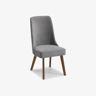Downtown Julian Bowen Huxley Chenille Dining Chair Dusk Grey