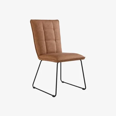 Downtown Carson Panel Back Chair Tan
