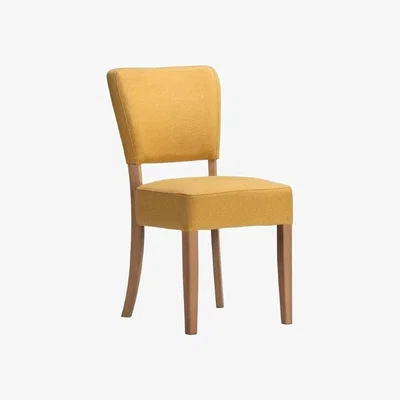 Downtown Bell & Stocchero Bell and Stocchero Nico Dining Chairs Pair - Sunflower Yellow Fabric, Wood