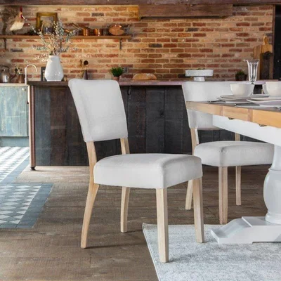 Downtown Clevedon Fabric Dining Chair - Natural
