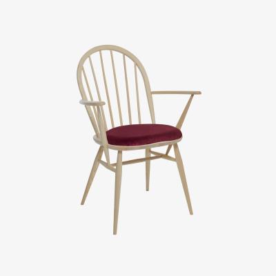 Downtown Ercol Windsor Upholstered Dining Armchair - Fabric Grade U