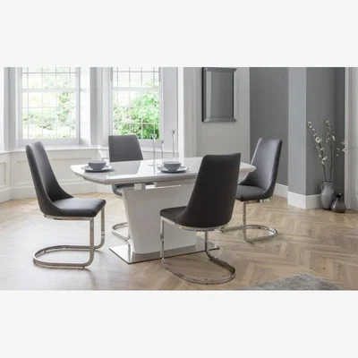 Downtown Julian Bowen Como Cantilever Dining Chair In Grey