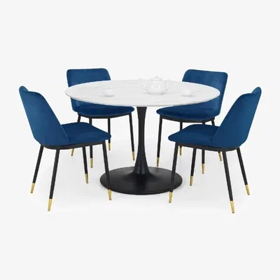 Downtown Julian Bowen Delaunay Dining Chair - Blue