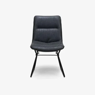 Downtown Dakota Dining Chair Grey PU Leather