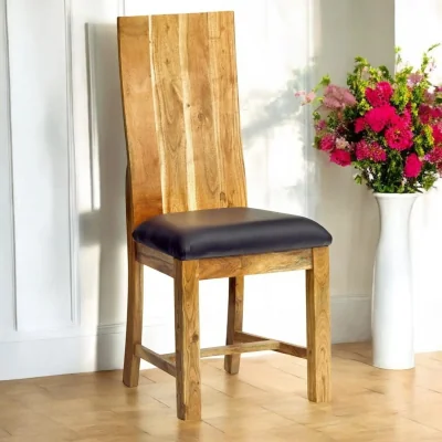 OAT Home Cork Wooden Dining Chair Set of 2