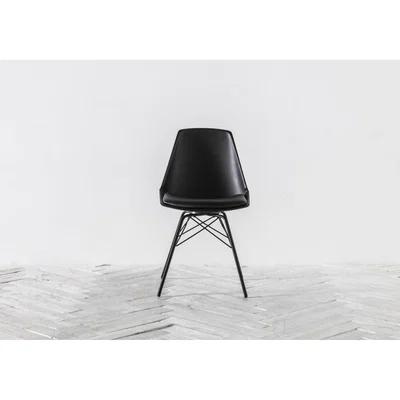 Perch and Parrow Astrid Dining Chair in Black, Set of four