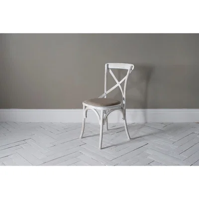 Perch and Parrow Theodore Oak Dining Chairs in Vanilla, Set of two