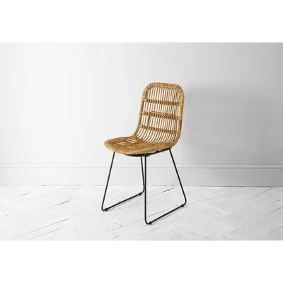 Perch and Parrow Tabarca Rattan Chair Set of Two