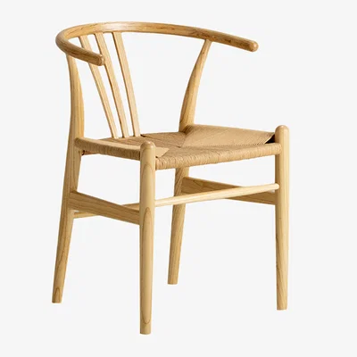 Perch and Parrow Hana Dining Chair in Natural, Set of Two