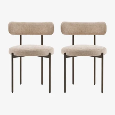 Perch and Parrow Novus Dining Chair in Natural, Set of 2