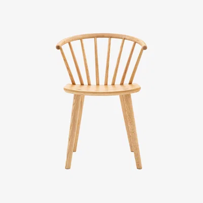 Perch and Parrow Whittle Dining Chair in Natural, Set of 2