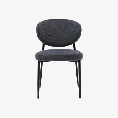 Perch and Parrow Kalmar Dining Chair in Charcoal, Set of 2