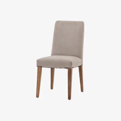 Perch and Parrow Chateau Dining Chair in Dove & Natural - Set of 2