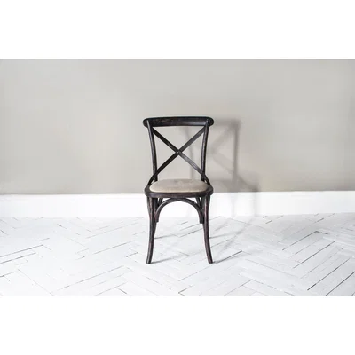 Perch and Parrow Theodore Oak Dining Chair in Coffee Bean, Set of two