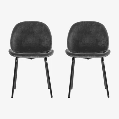 Perch and Parrow Ella Velvet Dining Chair - Set of Two