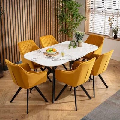 Quatropi Josie Dining Chair Mustard