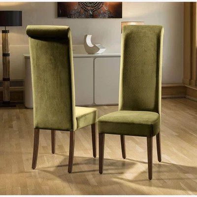 Quatropi Luxury Made to Order Quatropi Extra High Back Velvet Dining Chair x 2