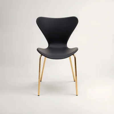 The Range Laila Dining Chair With Black Seat - Black