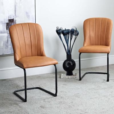 The Range Set of 2 Firenza Dining Chairs - Tan