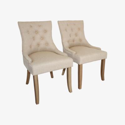 The Range Bradley Dining Chairs - Set of 2 - Beige