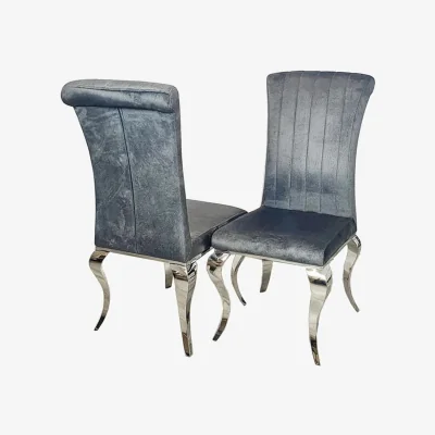 The Range Nicole 4 Dining Chairs - Grey