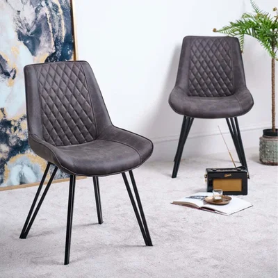 The Range Finnick Dining Chair - Dark Grey