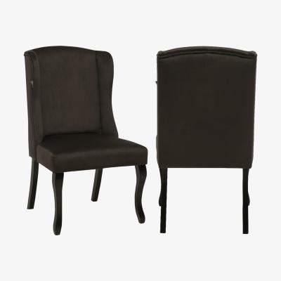 The Range Velvet Dining Chair Set Of 2 - Brown